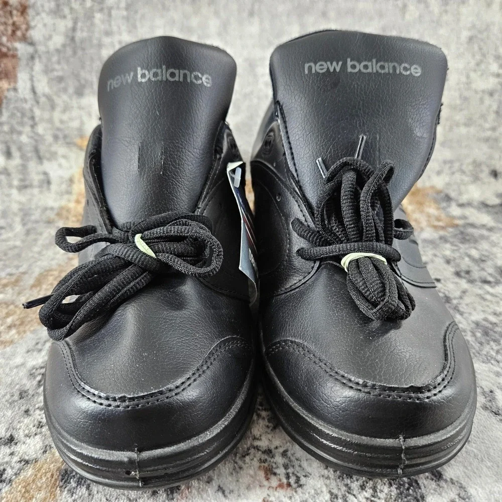 New Balance 674 Walking‎ Shoes Womens 10B Black Leather WW674BK Comfort Sneakers